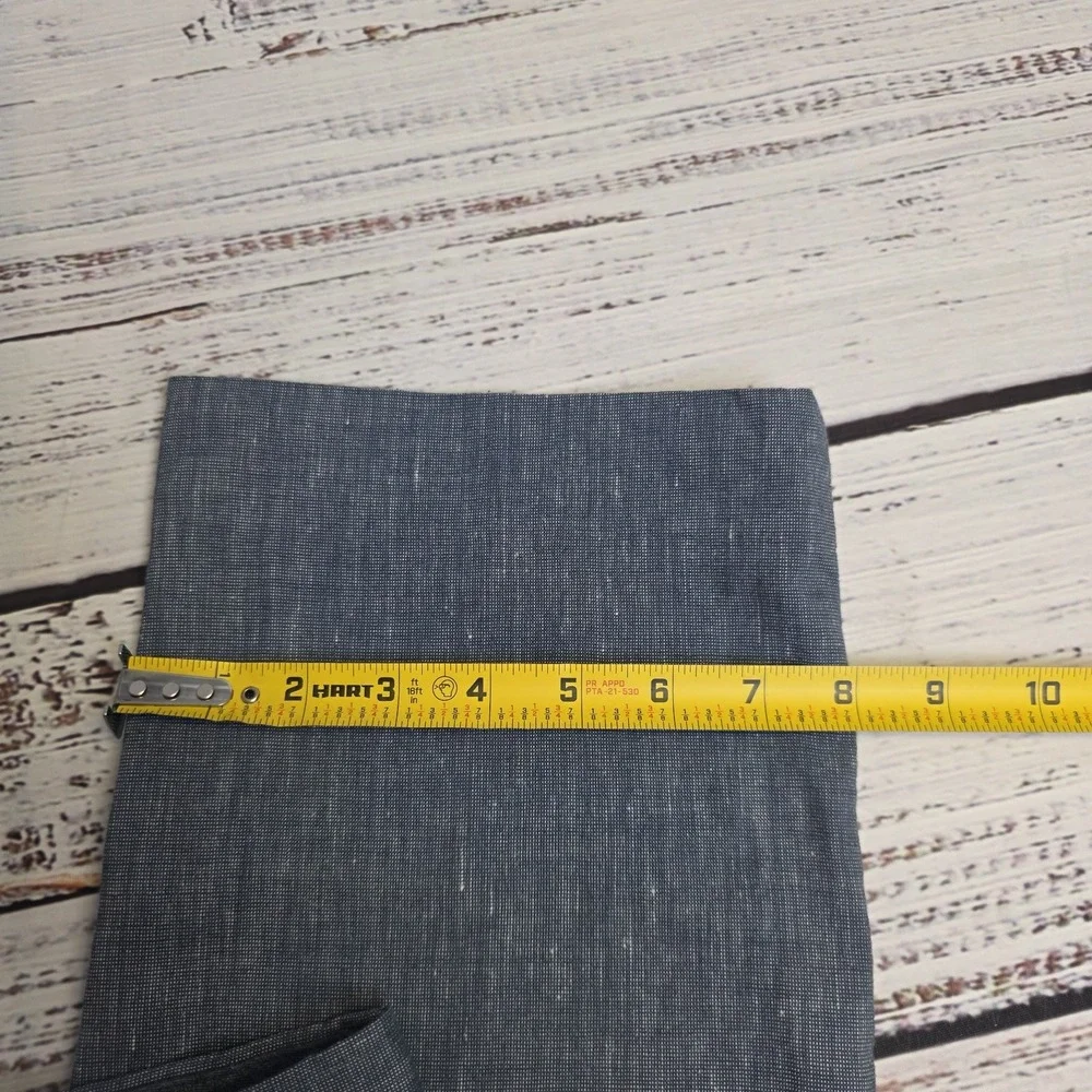 Banana Republic Pants Mens 34x33 Blue Linen Blend Flat Front Dress Trouser Slim‎
